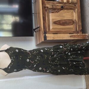 AX Paris Two Tier Ruffle Bottom, High/low, Floral Print Dress